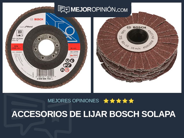 Accesorios de lijar Bosch Solapa