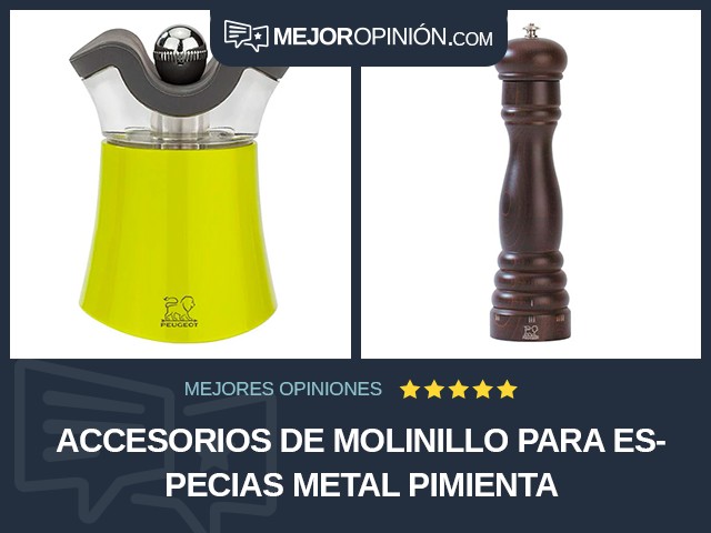 Accesorios de molinillo para especias Metal Pimienta