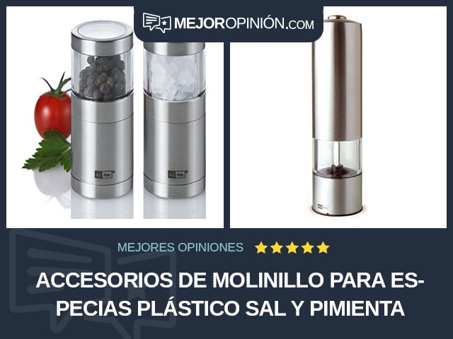 Accesorios de molinillo para especias Plástico Sal y pimienta