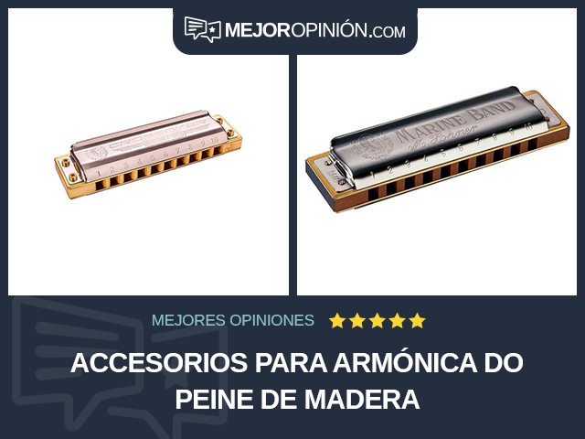 Accesorios para armónica Do Peine de madera