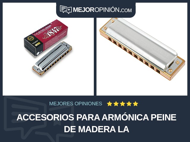 Accesorios para armónica Peine de madera La