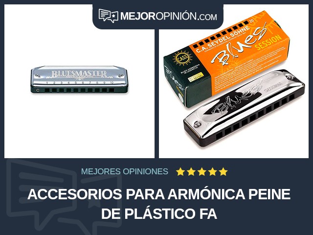 Accesorios para armónica Peine de plástico Fa