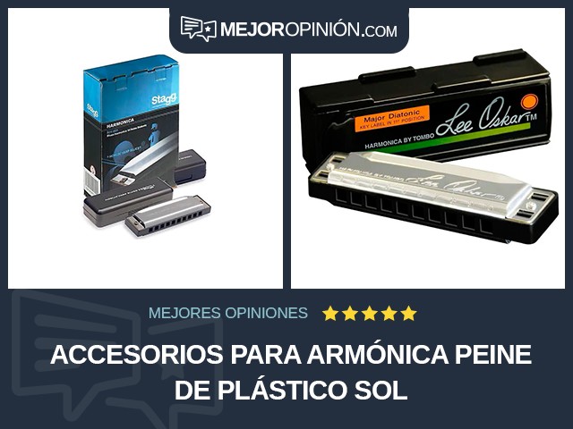 Accesorios para armónica Peine de plástico Sol