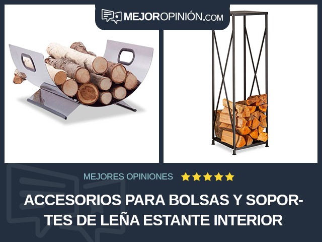 Accesorios para bolsas y soportes de leña Estante Interior