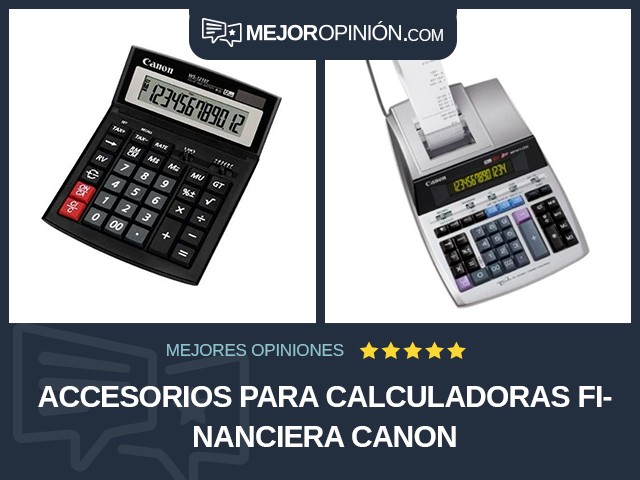 Accesorios para calculadoras Financiera Canon