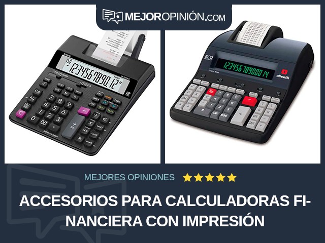 Accesorios para calculadoras Financiera Con impresión