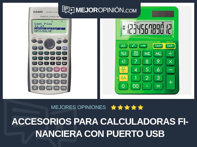 Accesorios para calculadoras Financiera Con puerto USB