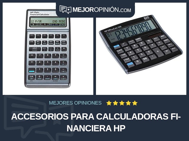 Accesorios para calculadoras Financiera HP