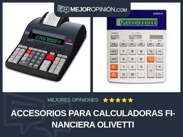 Accesorios para calculadoras Financiera Olivetti