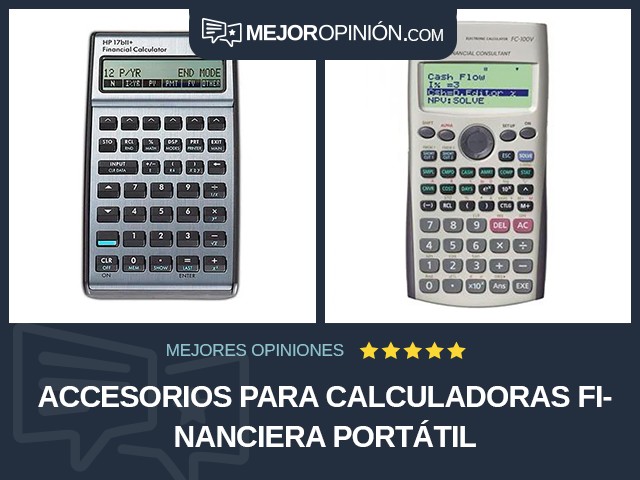 Accesorios para calculadoras Financiera Portátil