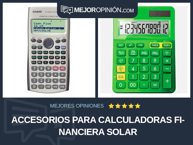 Accesorios para calculadoras Financiera Solar