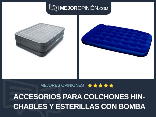 Accesorios para colchones hinchables y esterillas Con bomba de aire Queen