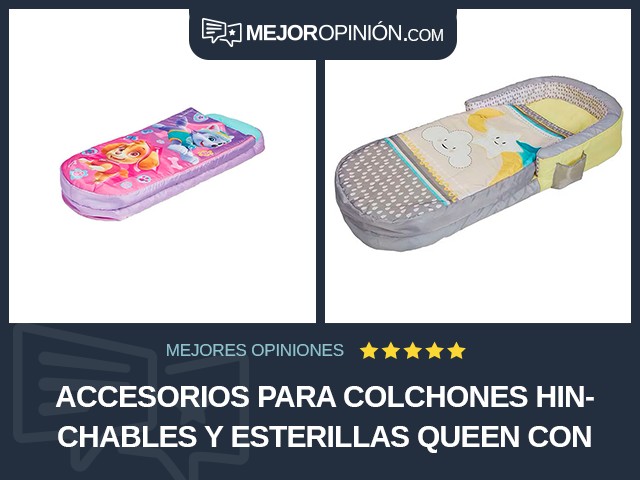 Accesorios para colchones hinchables y esterillas Queen Con bomba de aire