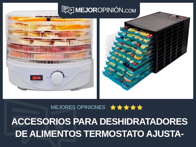 Accesorios para deshidratadores de alimentos Termostato ajustable vidaXL