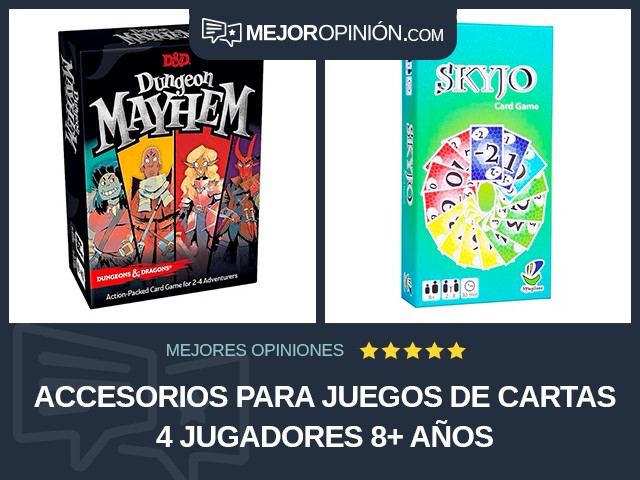 Accesorios para juegos de cartas 4 jugadores 8+ años