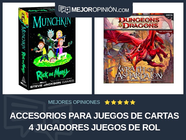 Accesorios para juegos de cartas 4 jugadores Juegos de rol