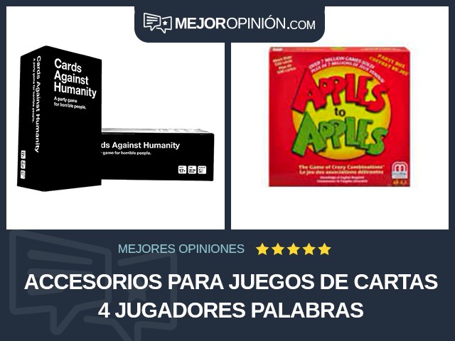 Accesorios para juegos de cartas 4 jugadores Palabras