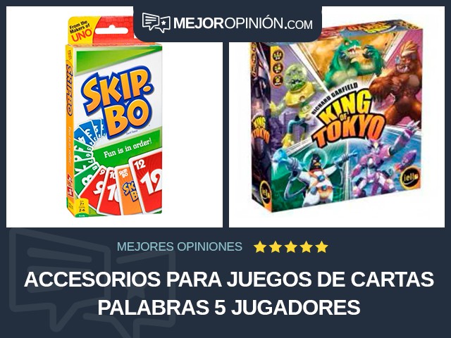 Accesorios para juegos de cartas Palabras 5 jugadores