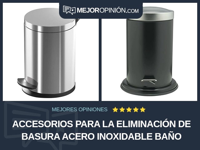 Accesorios para la eliminación de basura Acero inoxidable Baño