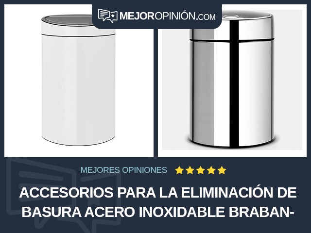 Accesorios para la eliminación de basura Acero inoxidable Brabantia