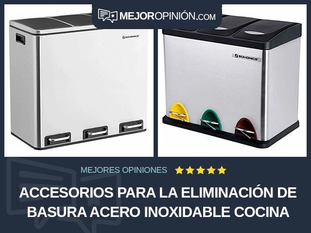 Accesorios para la eliminación de basura Acero inoxidable Cocina