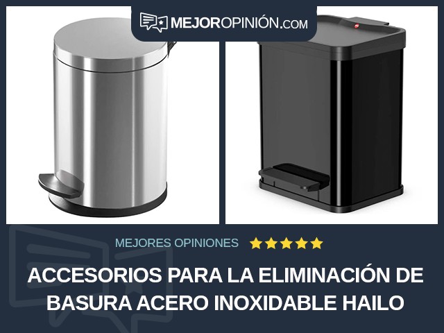 Accesorios para la eliminación de basura Acero inoxidable Hailo