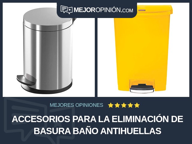 Accesorios para la eliminación de basura Baño Antihuellas