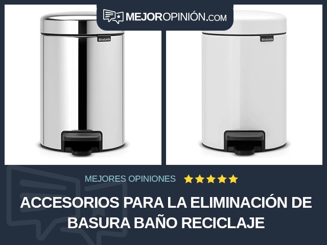 Accesorios para la eliminación de basura Baño Reciclaje