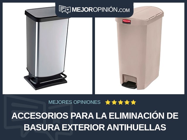 Accesorios para la eliminación de basura Exterior Antihuellas