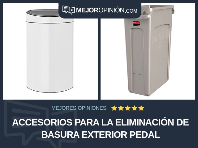 Accesorios para la eliminación de basura Exterior Pedal