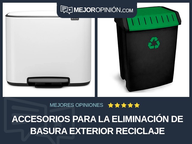 Accesorios para la eliminación de basura Exterior Reciclaje