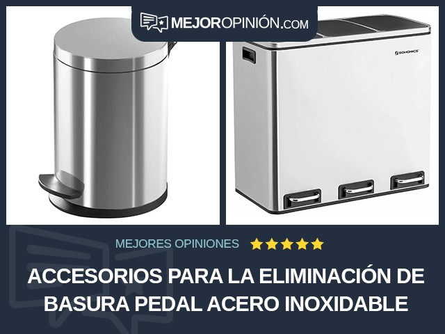 Accesorios para la eliminación de basura Pedal Acero inoxidable