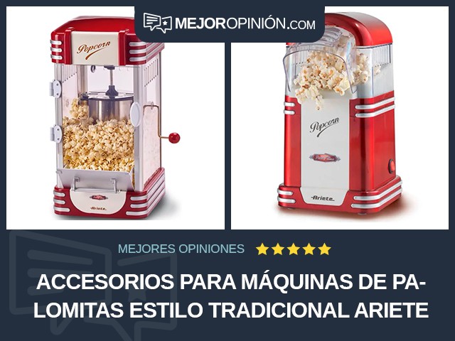 Accesorios para máquinas de palomitas Estilo tradicional Ariete