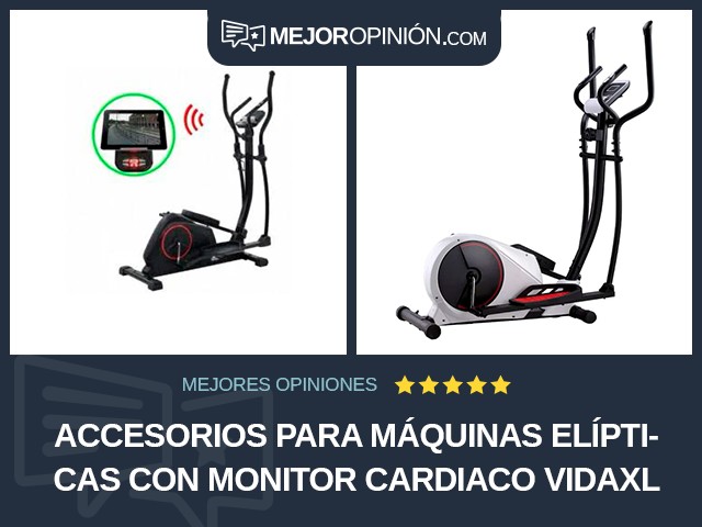 Accesorios para máquinas elípticas Con monitor cardiaco vidaXL