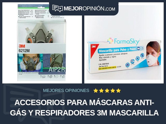 Accesorios para máscaras antigás y respiradores 3M Mascarilla facial