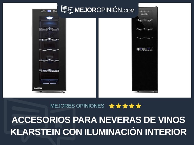 Accesorios para neveras de vinos Klarstein Con iluminación interior