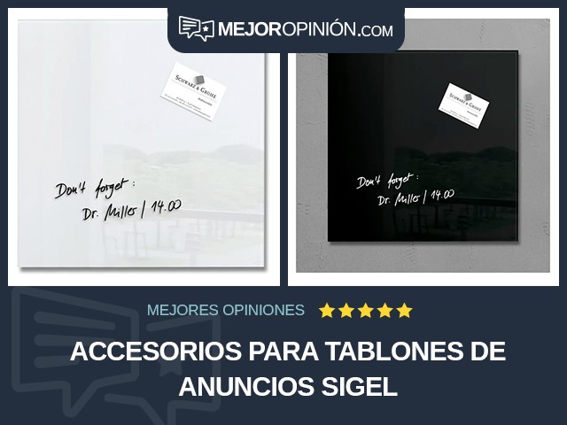 Accesorios para tablones de anuncios Sigel