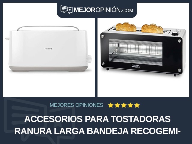 Accesorios para tostadoras Ranura larga Bandeja recogemigas