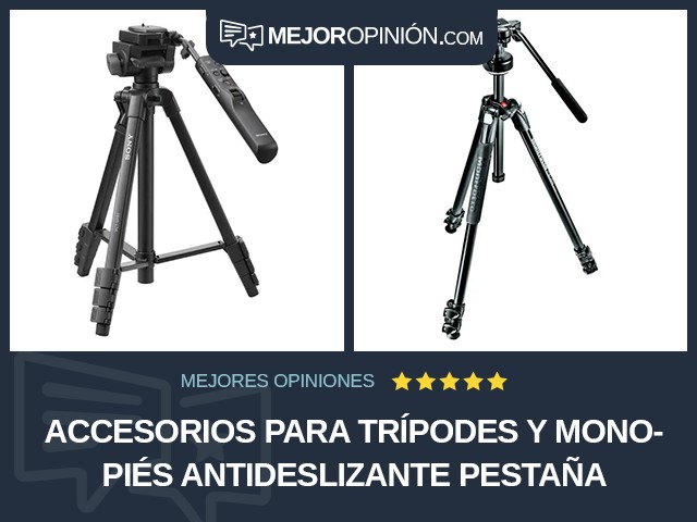 Accesorios para trípodes y monopiés Antideslizante Pestaña