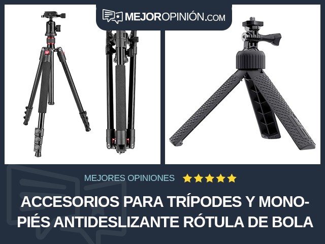 Accesorios para trípodes y monopiés Antideslizante Rótula de bola