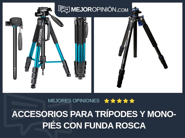 Accesorios para trípodes y monopiés Con funda Rosca