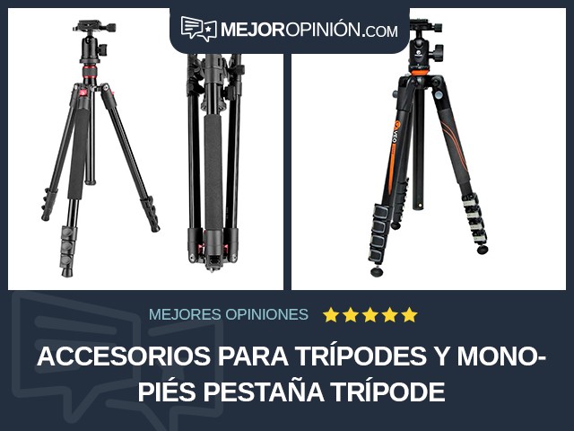 Accesorios para trípodes y monopiés Pestaña Trípode