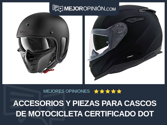 Accesorios y piezas para cascos de motocicleta Certificado DOT Mujer