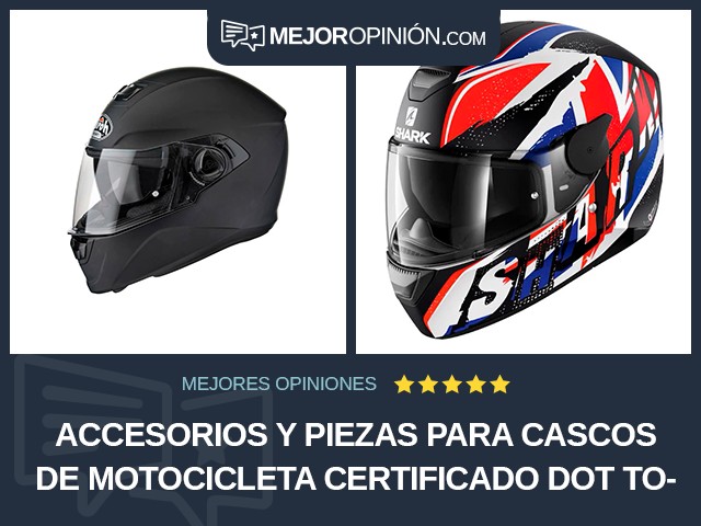 Accesorios y piezas para cascos de motocicleta Certificado DOT Todoterreno