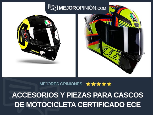 Accesorios y piezas para cascos de motocicleta Certificado ECE AGV