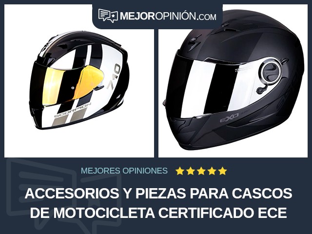 Accesorios y piezas para cascos de motocicleta Certificado ECE Scorpion