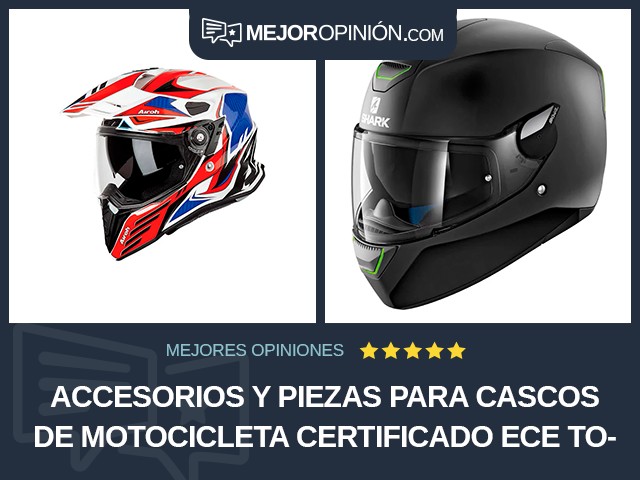 Accesorios y piezas para cascos de motocicleta Certificado ECE Todoterreno