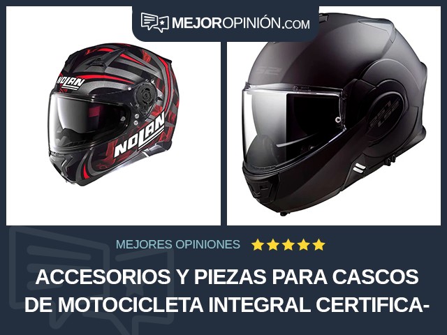 Accesorios y piezas para cascos de motocicleta Integral Certificado ECE