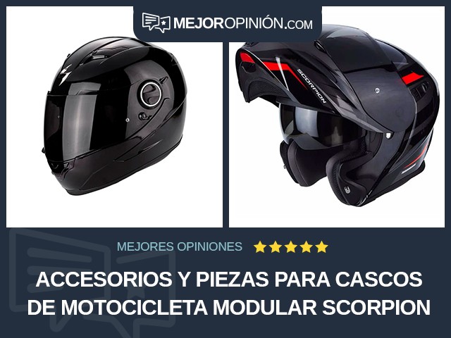 Accesorios y piezas para cascos de motocicleta Modular Scorpion