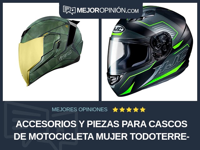 Accesorios y piezas para cascos de motocicleta Mujer Todoterreno